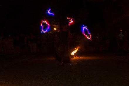 Wiślańskie Wianki - teatr ognia
